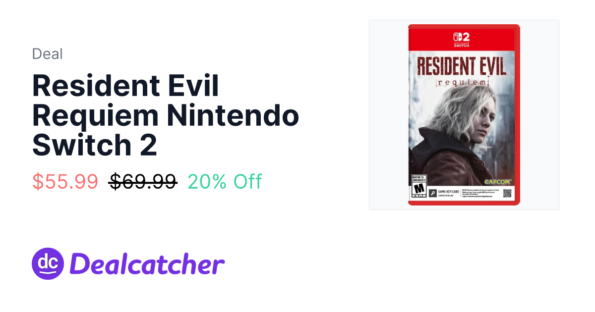 Amazon - Resident Evil Requiem Nintendo Switch 2 $55.99