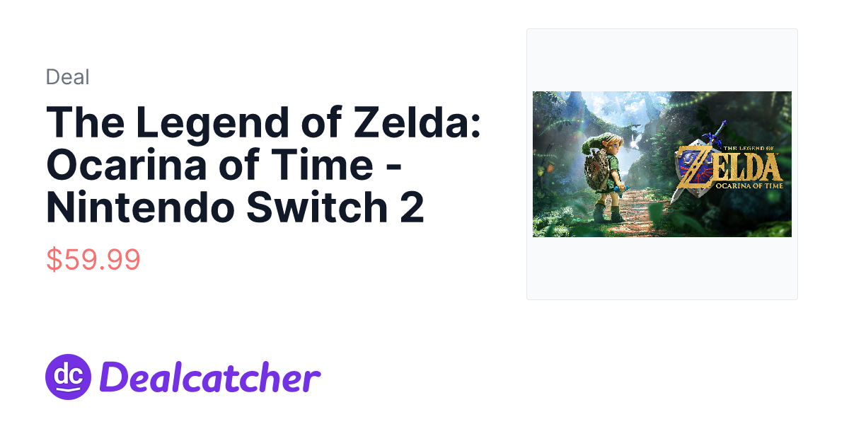 Nintendo - The Legend of Zelda: Ocarina of Time - Nintendo Switch 2 $59.99