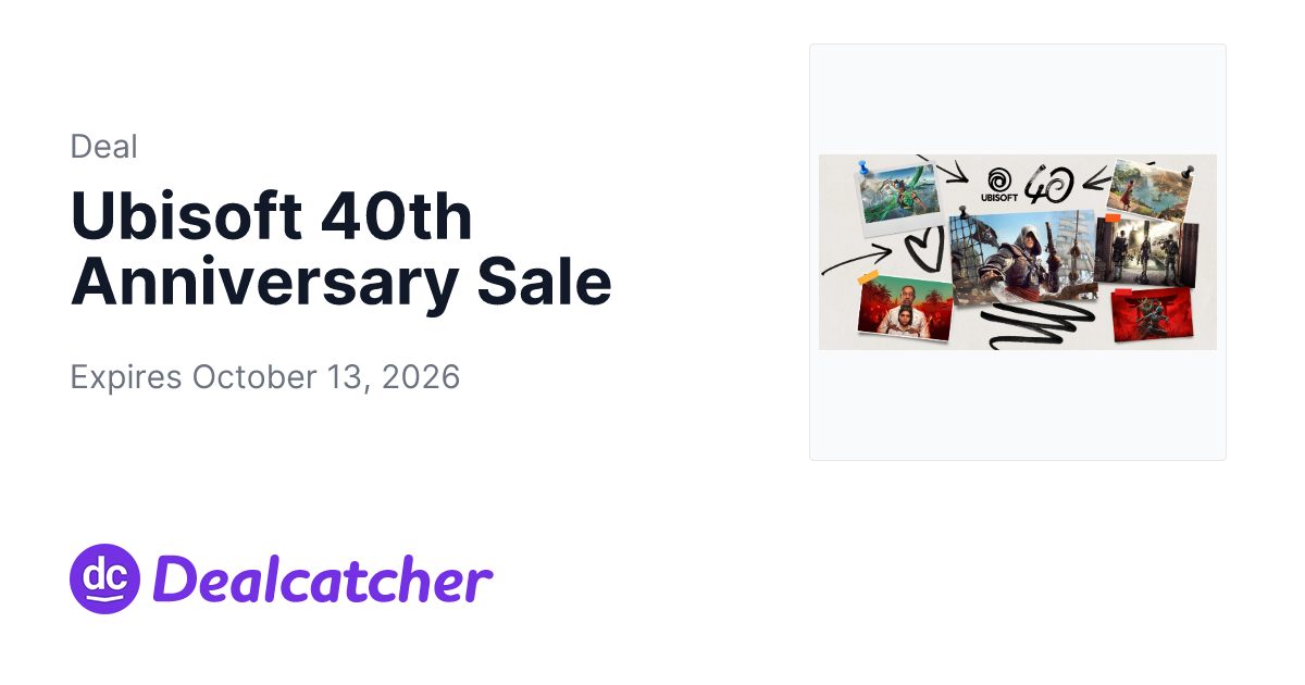 Ubisoft - Ubisoft 40th Anniversary Sale