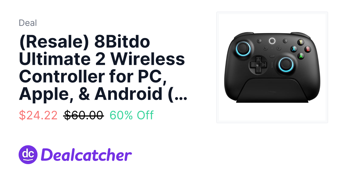 Amazon - (Resale) 8Bitdo Ultimate 2 Wireless Controller for PC, Apple, & Android (Used - Like New) $24.22