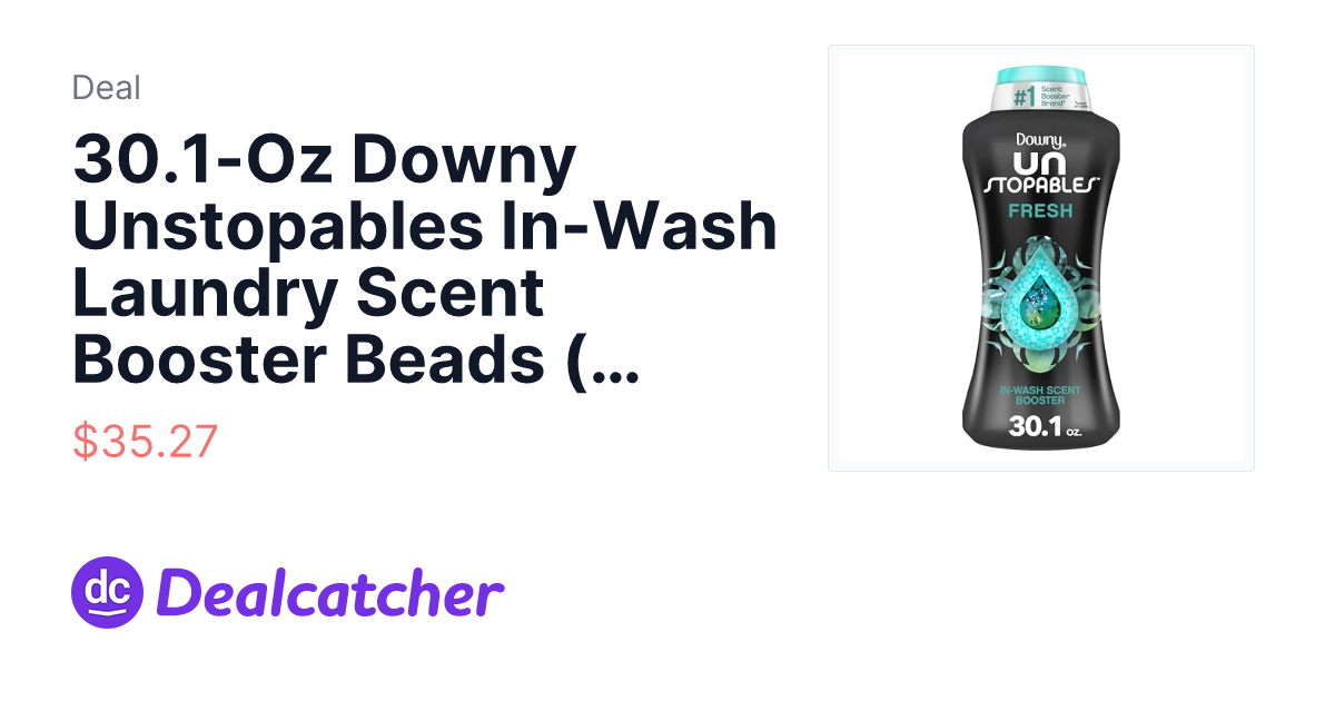 Amazon - 30.1-Oz Downy Unstopables In-Wash Laundry Scent Booster Beads (Fresh) $35.27