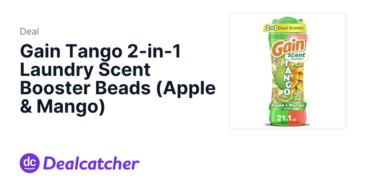 Amazon - Gain Tango 2-in-1 Laundry Scent Booster Beads (Apple & Mango)