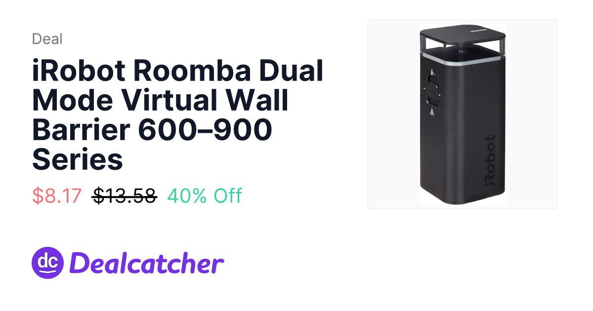 Amazon - iRobot Roomba Dual Mode Virtual Wall Barrier 600–900 Series $8.17
