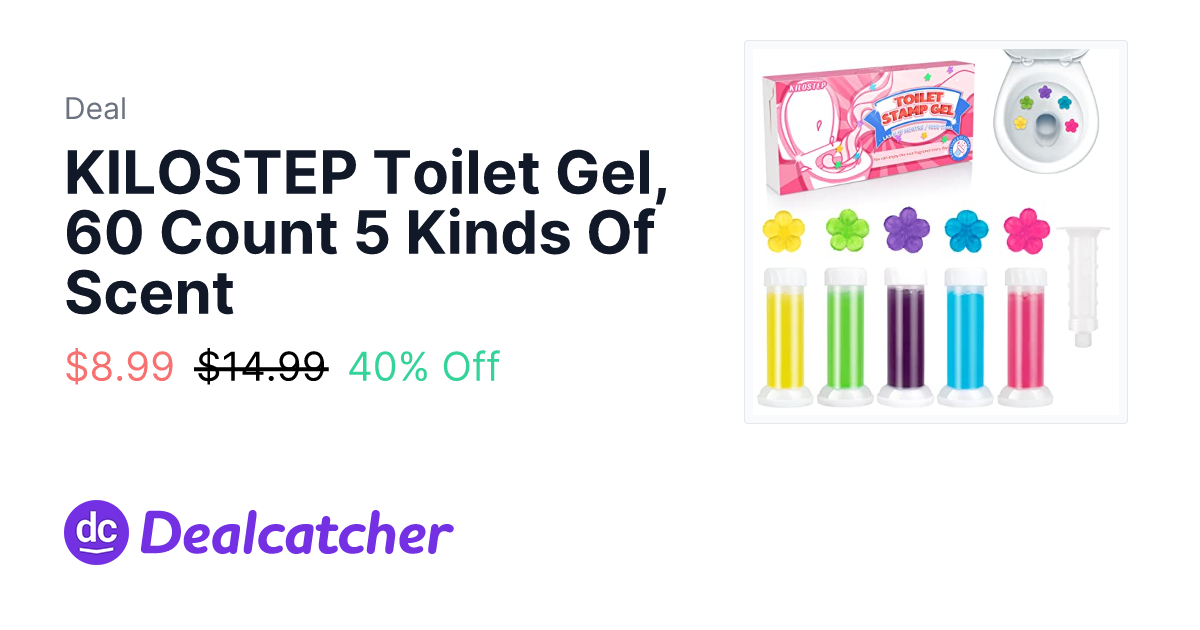 Amazon - KILOSTEP Toilet Gel, 60 Count 5 Kinds Of Scent $8.99