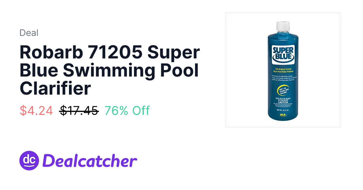 Amazon - Robarb 71205 Super Blue Swimming Pool Clarifier $4.24