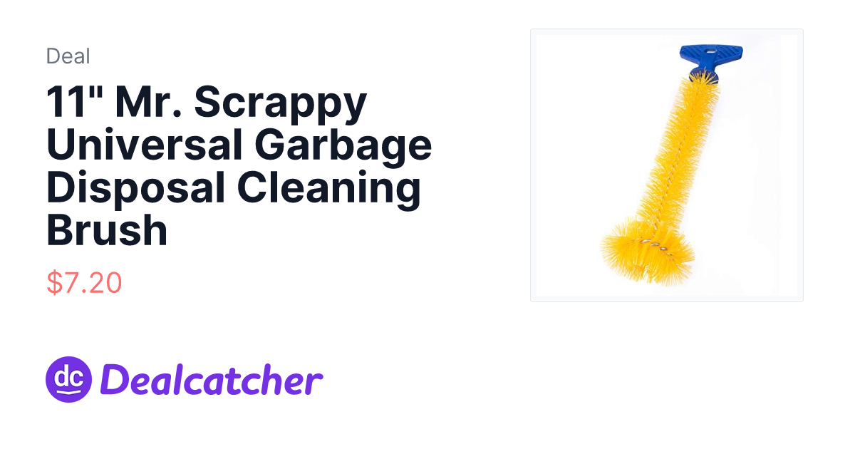 Amazon - 11" Mr. Scrappy Universal Garbage Disposal Cleaning Brush $7.20