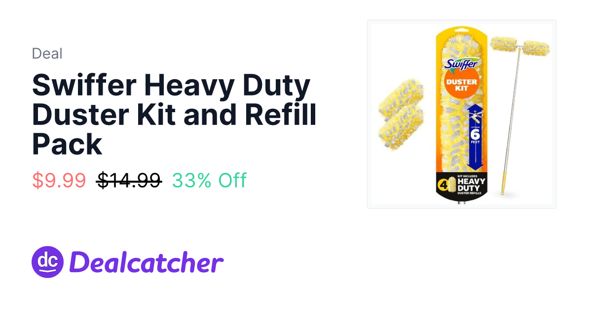 Target - Swiffer Heavy Duty Duster Kit and Refill Pack $9.99