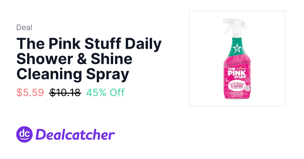 Amazon - The Pink Stuff Daily Shower & Shine Cleaning Spray $5.59