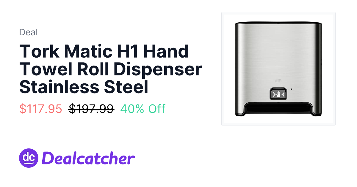Amazon - Tork Matic H1 Hand Towel Roll Dispenser Stainless Steel $117.95