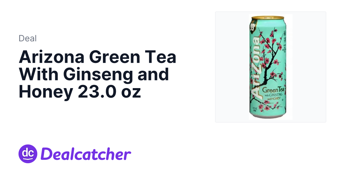 Walgreens - Arizona Green Tea With Ginseng and Honey 23.0 oz