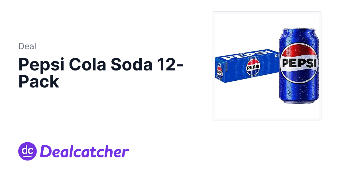 Amazon - Pepsi Cola Soda 12-Pack