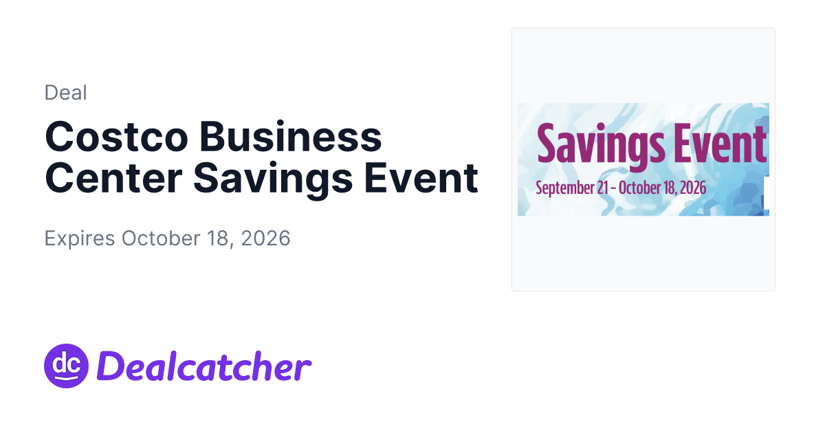 Costco - Costco Business Center Savings Event