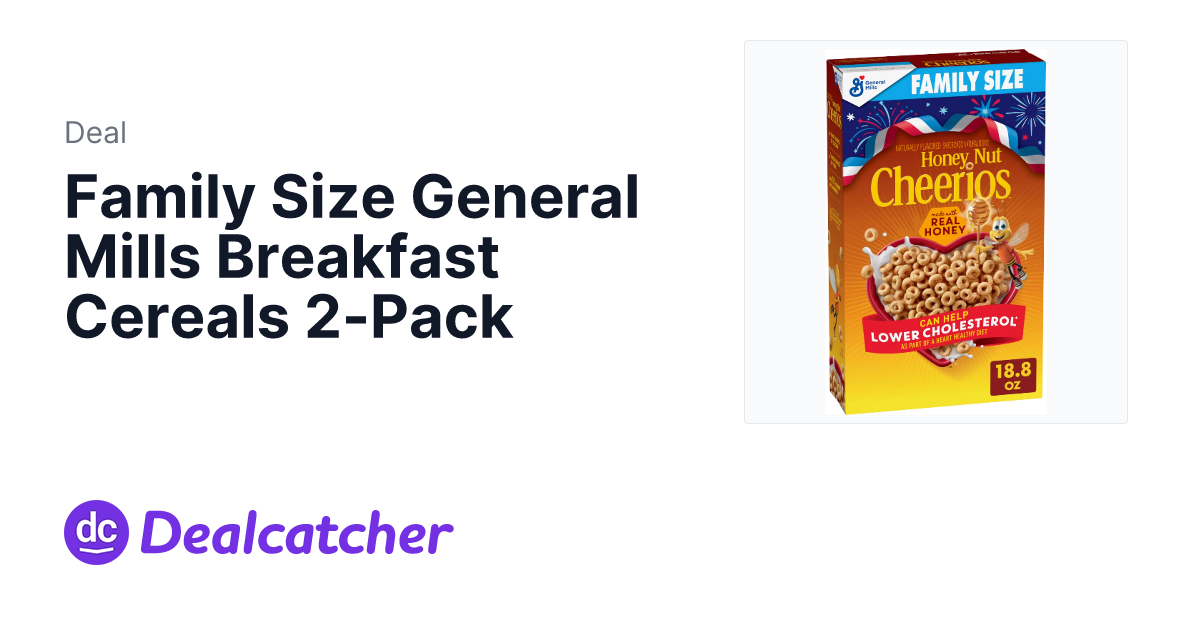 Target - Family Size General Mills Breakfast Cereals 2-Pack