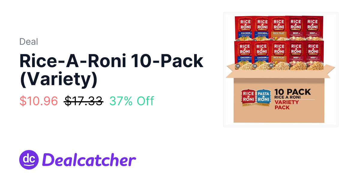 Rice-A-Roni 10-Pack (Variety) - $10.96