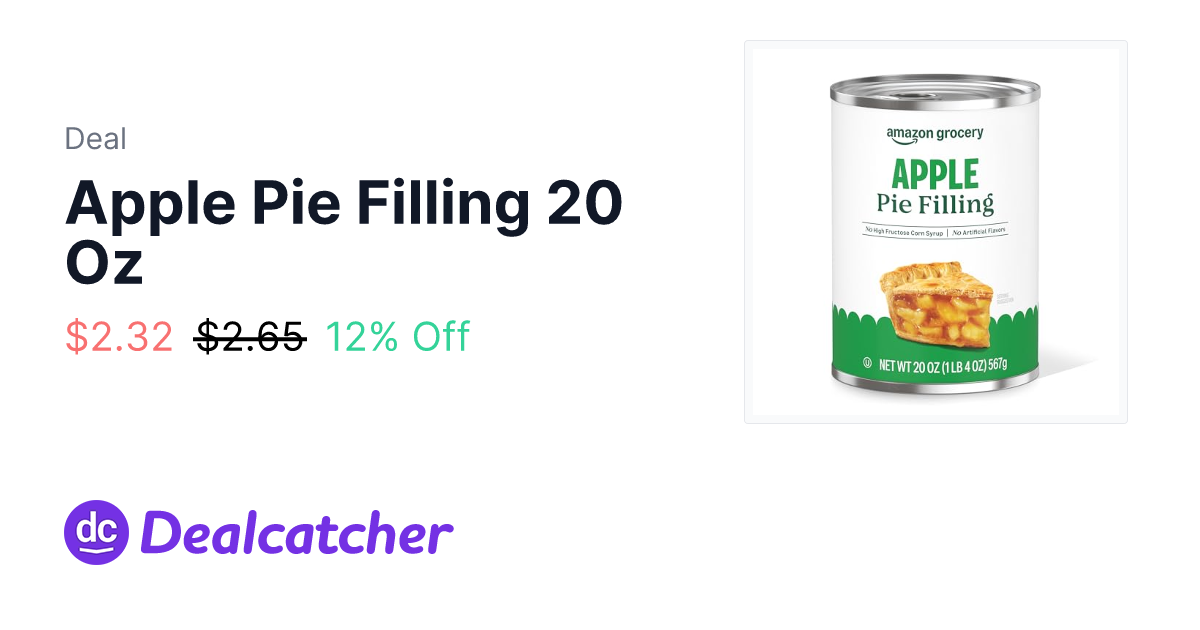 Amazon - Apple Pie Filling 20 Oz $2.32
