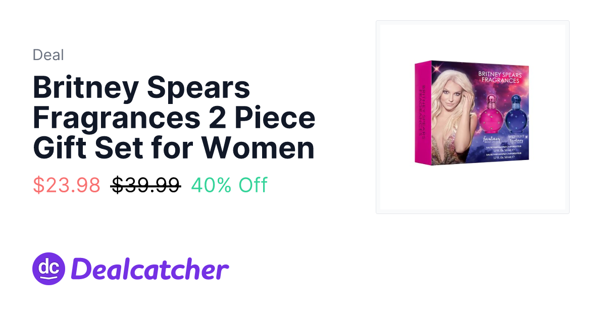 Amazon - Britney Spears Fragrances 2 Piece Gift Set for Women $25.54