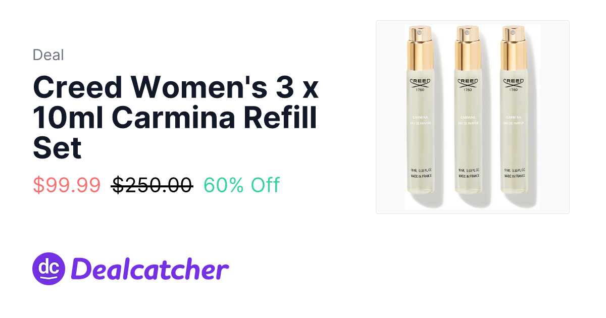 Gilt - Creed Women's 3 x 10ml Carmina Refill Set $99.99