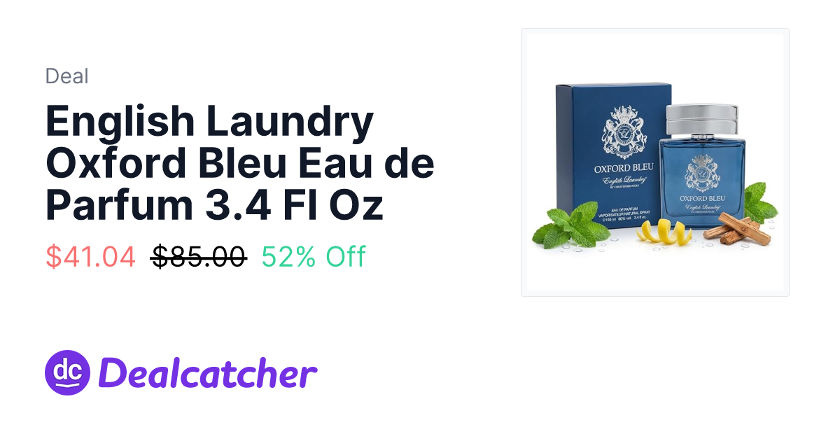 Amazon - English Laundry Oxford Bleu Eau de Parfum 3.4 Fl Oz $41.04