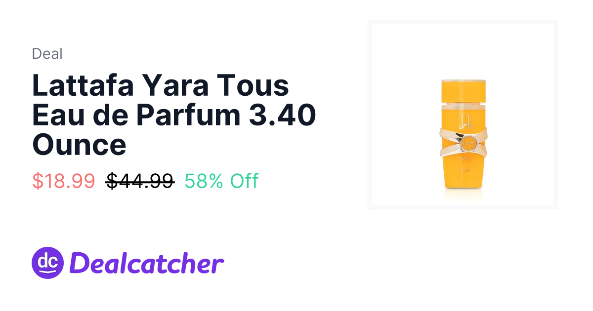 Amazon - Lattafa Yara Tous Eau de Parfum 3.40 Ounce $21.22