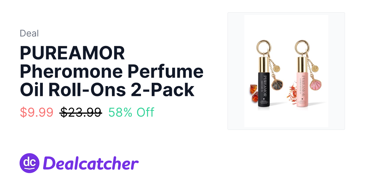 Amazon - PUREAMOR Pheromone Perfume Oil Roll-Ons 2-Pack $9.99