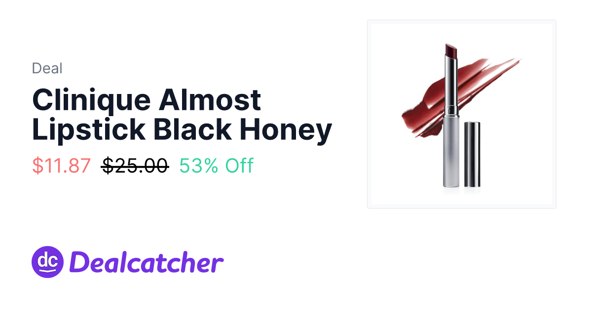 Amazon - Clinique Almost Lipstick Black Honey $11.87