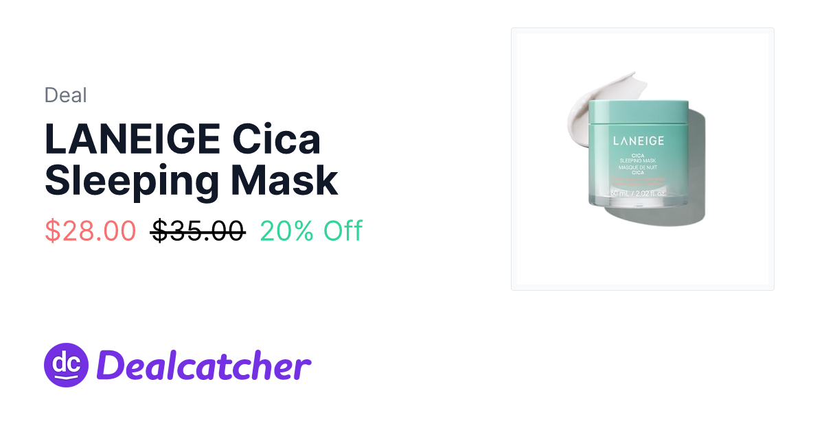 Amazon - LANEIGE Cica Sleeping Mask $28.00