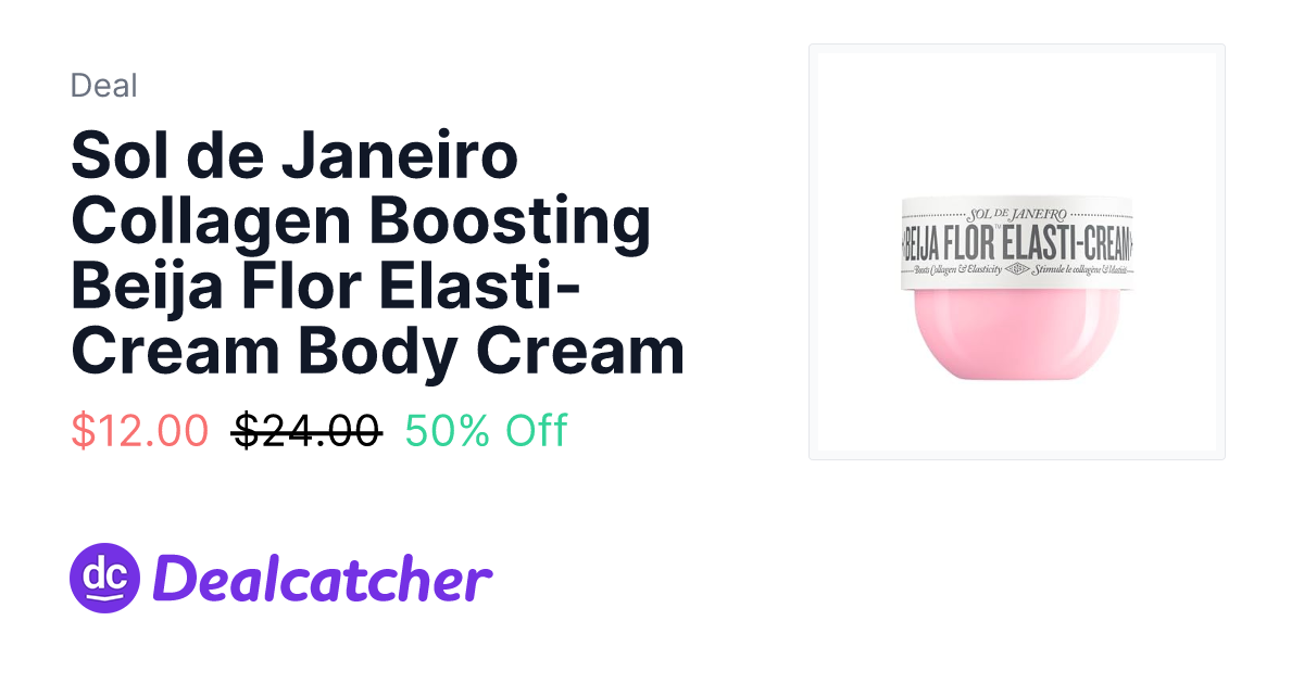 Amazon - Sol de Janeiro Collagen Boosting Beija Flor Elasti-Cream Body Cream $12.00