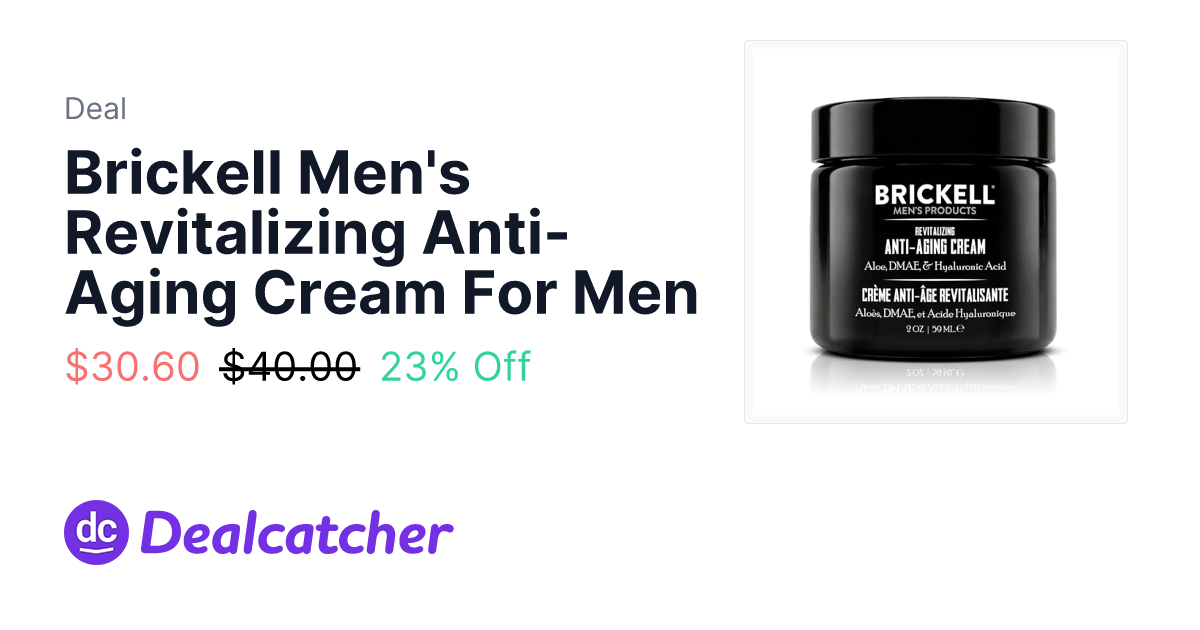 Brickell Men's Revitalizing Anti-Aging Cream For Men - $30.60