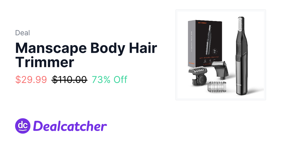 Walmart - Manscape Body Hair Trimmer $29.99