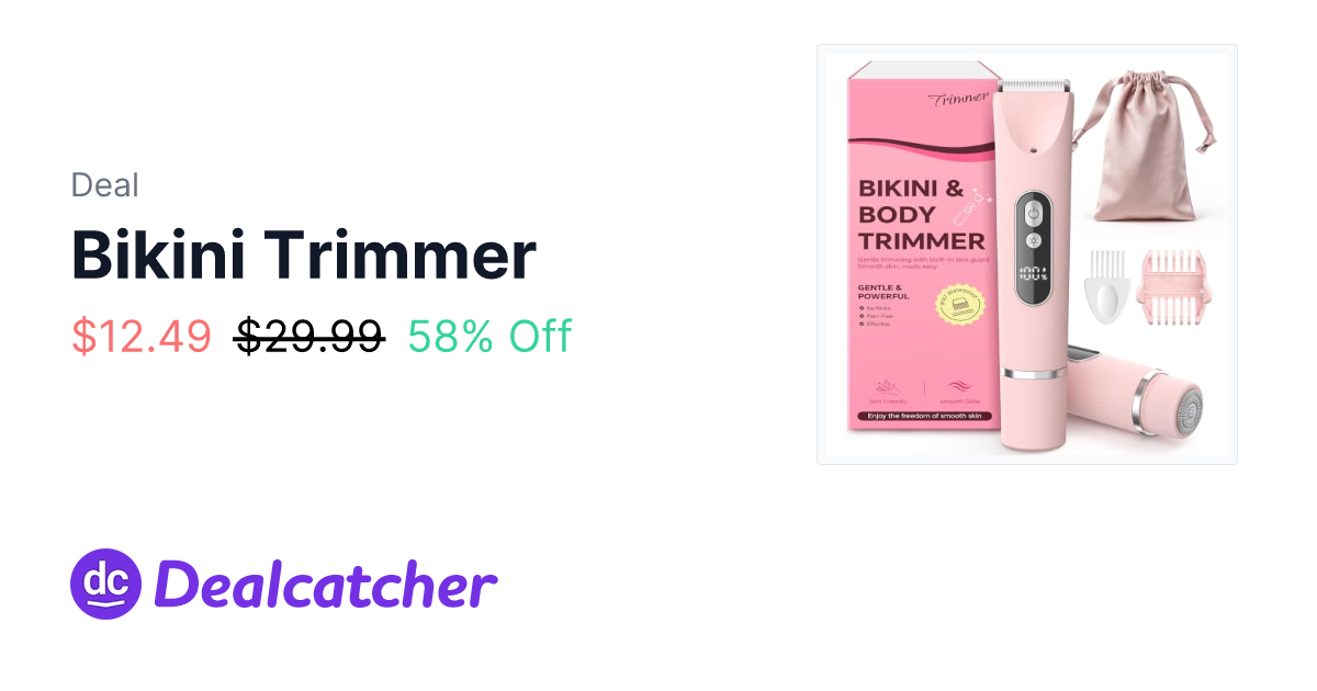 Amazon - Bikini Trimmer $12.49