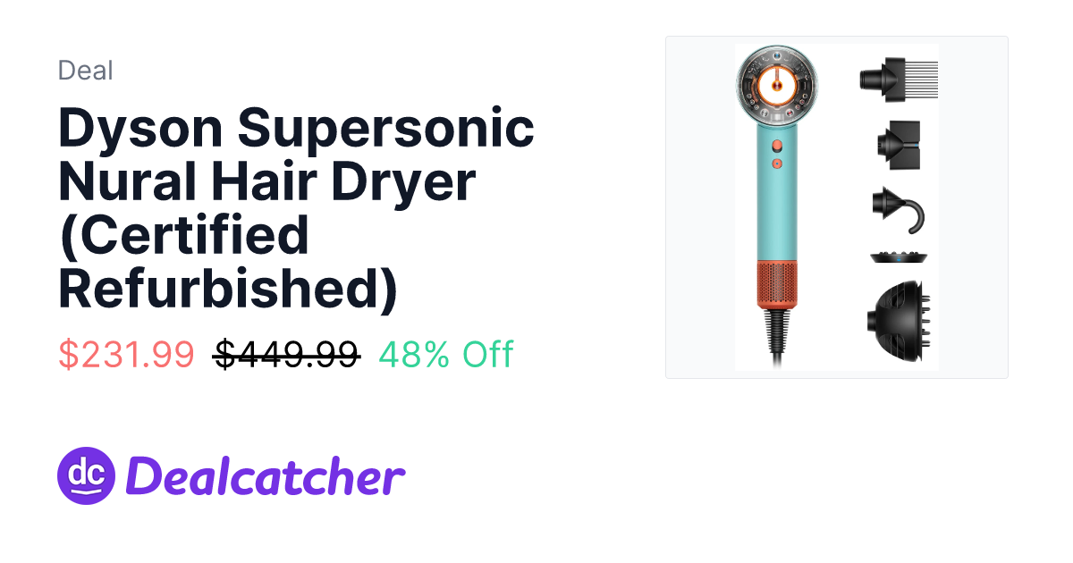 eBay - Dyson Supersonic Nural Hair Dryer (Certified Refurbished) $231.99