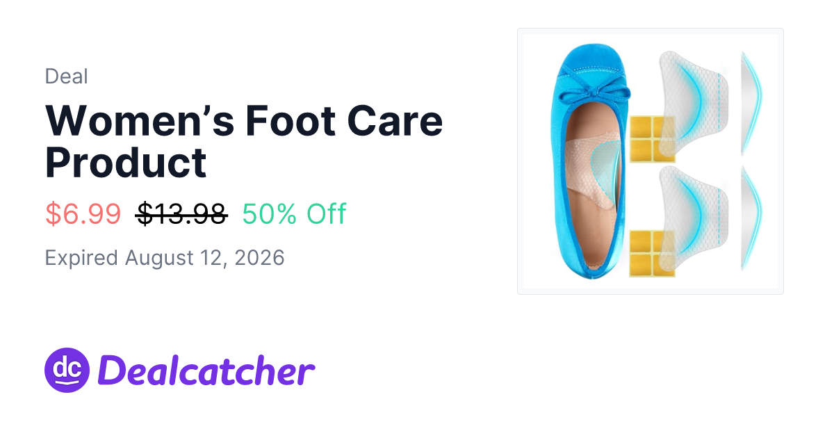 Amazon - Women’s Foot Care Product $6.99