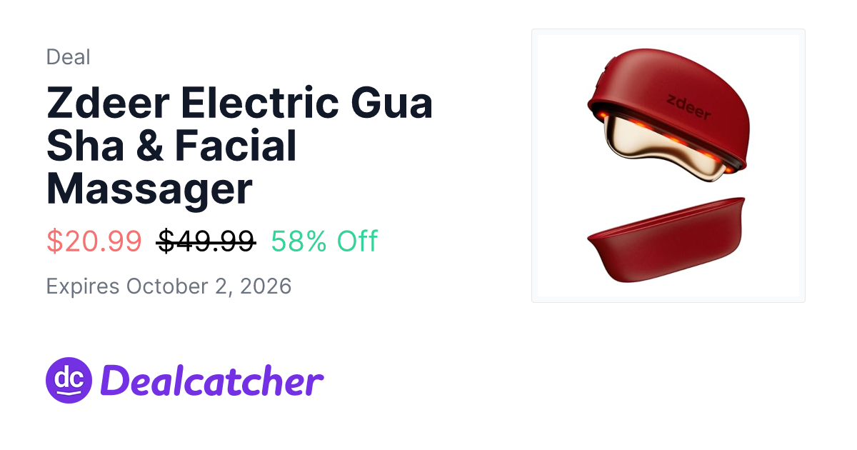 Amazon - Zdeer Electric Gua Sha & Facial Massager $20.99