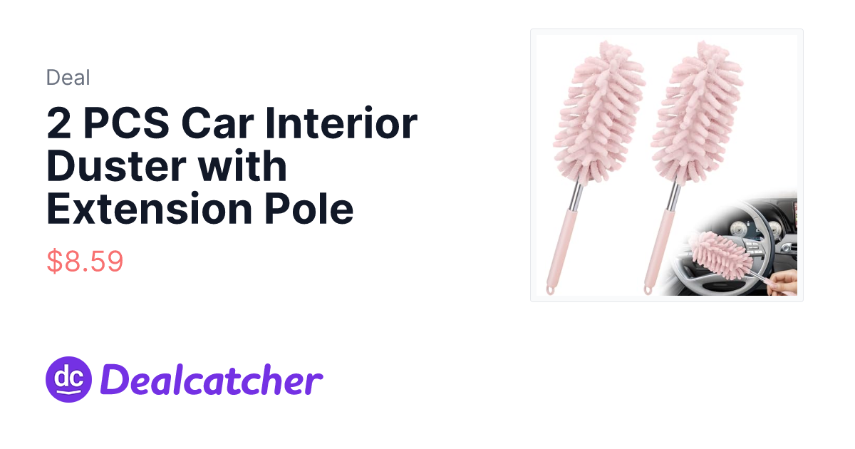 Amazon - 2 PCS Car Interior Duster with Extension Pole $8.59