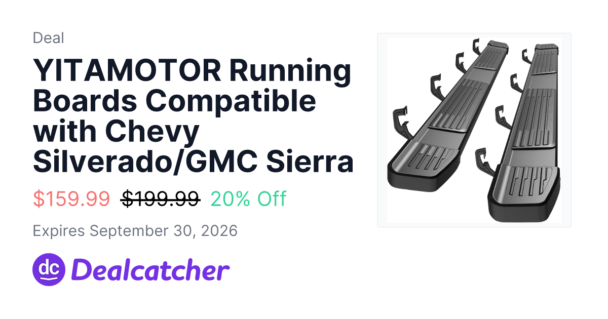 Oedro - YITAMOTOR Running Boards Compatible with Chevy Silverado/GMC Sierra $159.99