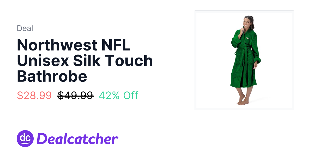 Amazon - Northwest NFL Unisex Silk Touch Bathrobe $28.99