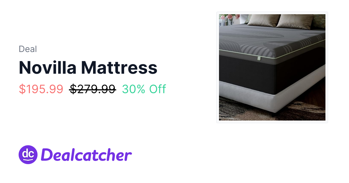 Amazon - Novilla Mattress $195.99
