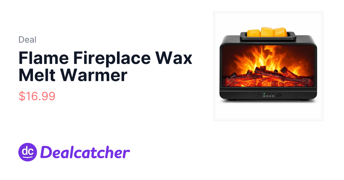 Amazon - Flame Fireplace Wax Melt Warmer $16.99