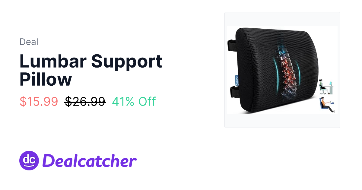 Amazon - Lumbar Support Pillow $15.99