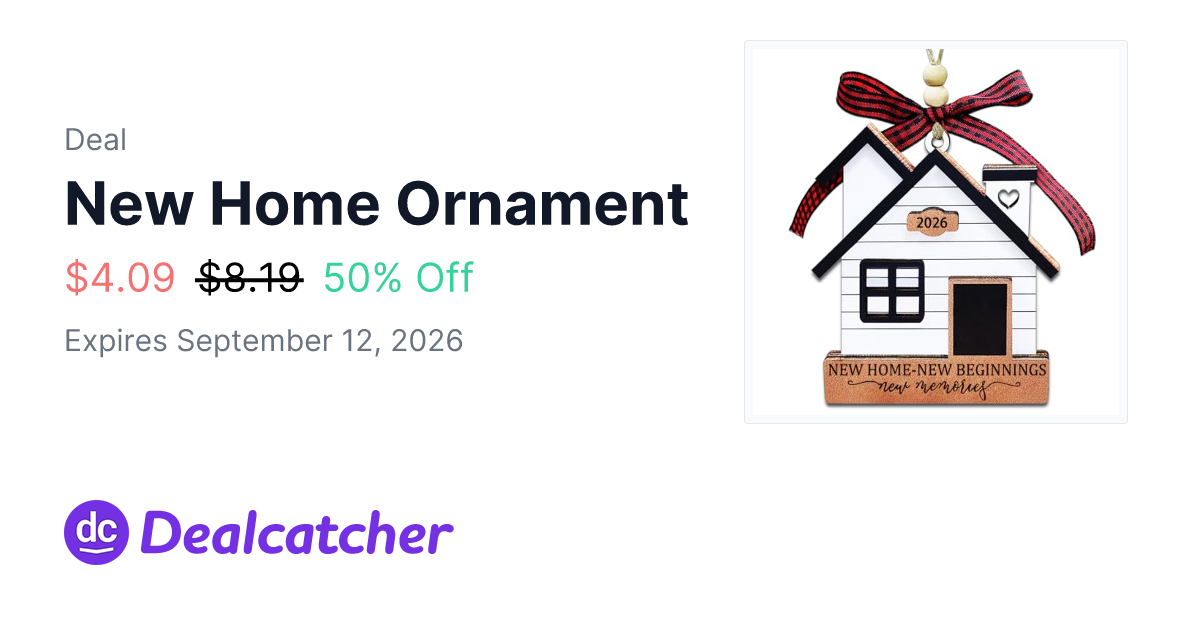 Amazon - New Home Ornament $4.09