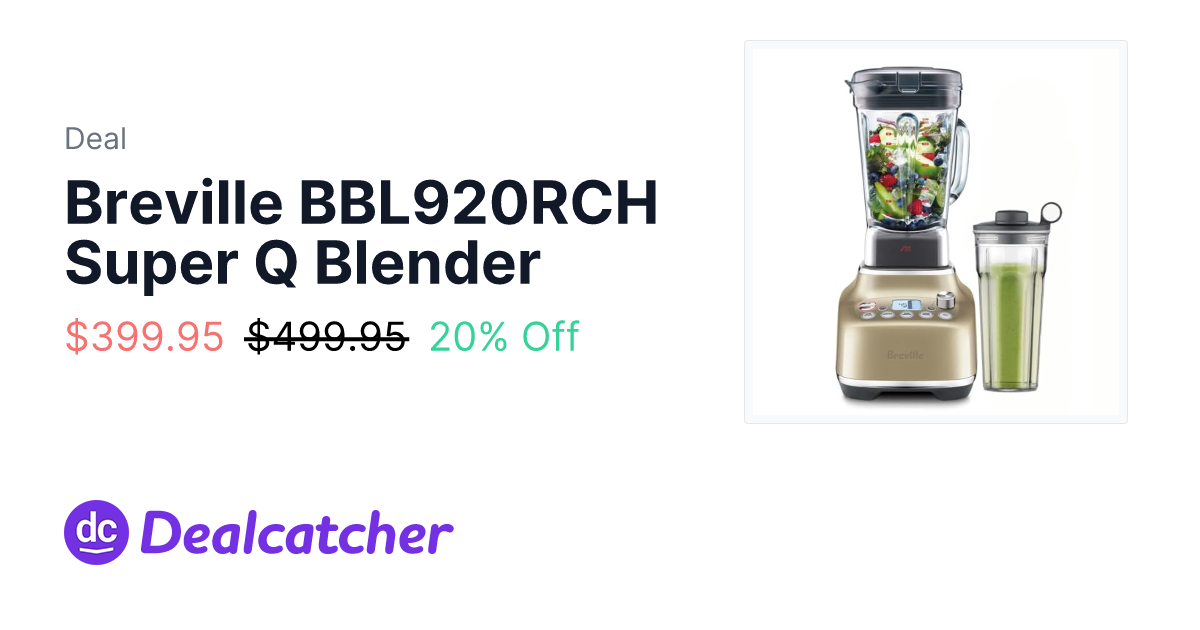 Amazon - Breville BBL920RCH Super Q Blender $399.95