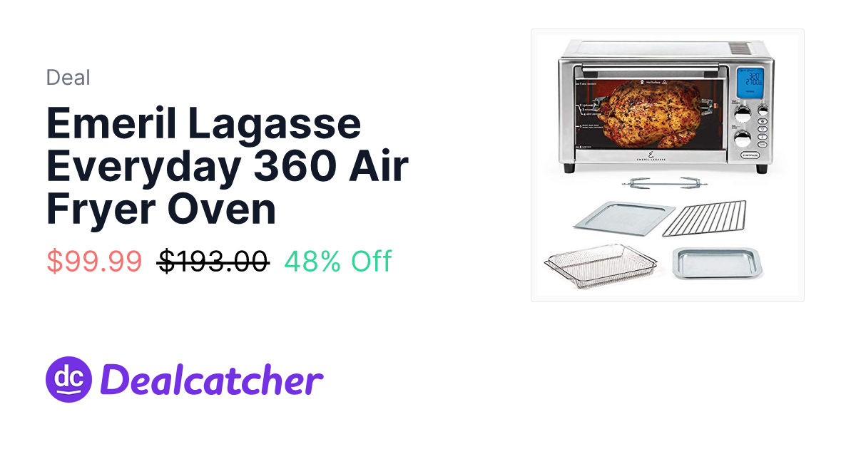 Amazon - Emeril Lagasse Everyday 360 Air Fryer Oven $99.99