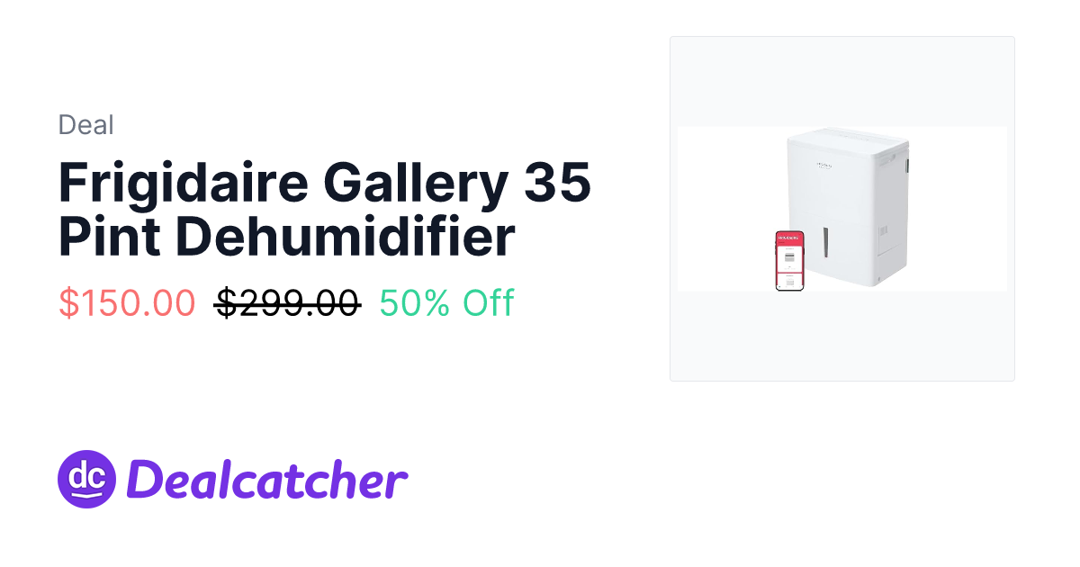 Woot - Frigidaire Gallery 35 Pint Dehumidifier $150.00