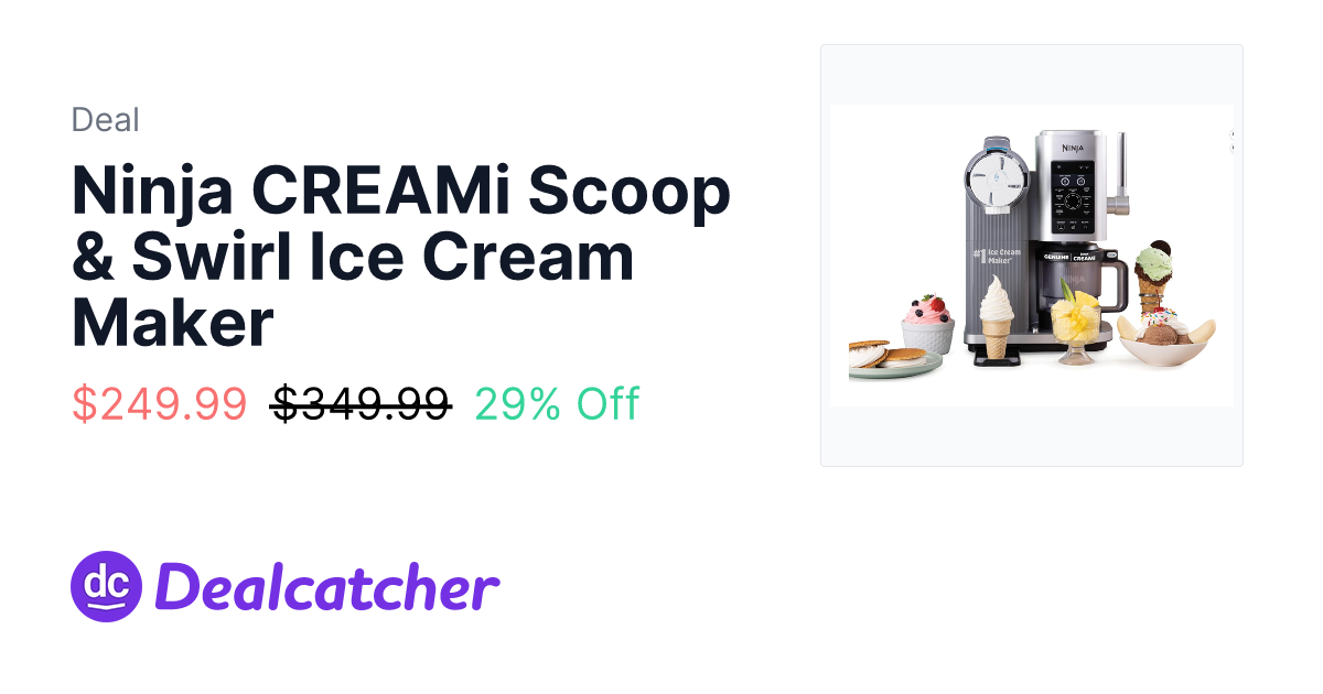 Woot - Ninja CREAMi Scoop & Swirl Ice Cream Maker $249.99