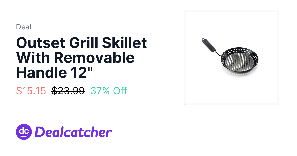 Amazon - Outset Grill Skillet With Removable Handle 12" $15.15