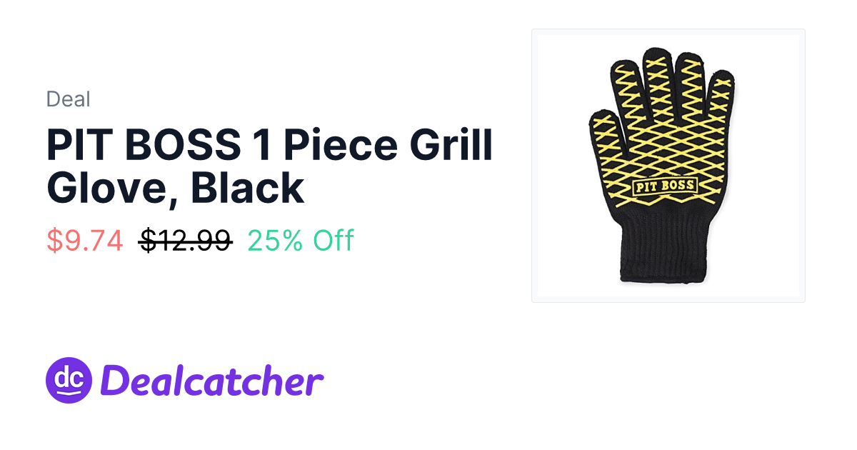 Amazon - PIT BOSS 1 Piece Grill Glove, Black $9.74