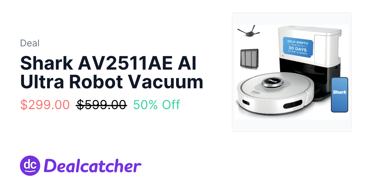 Amazon - Shark AV2511AE AI Ultra Robot Vacuum $299.00