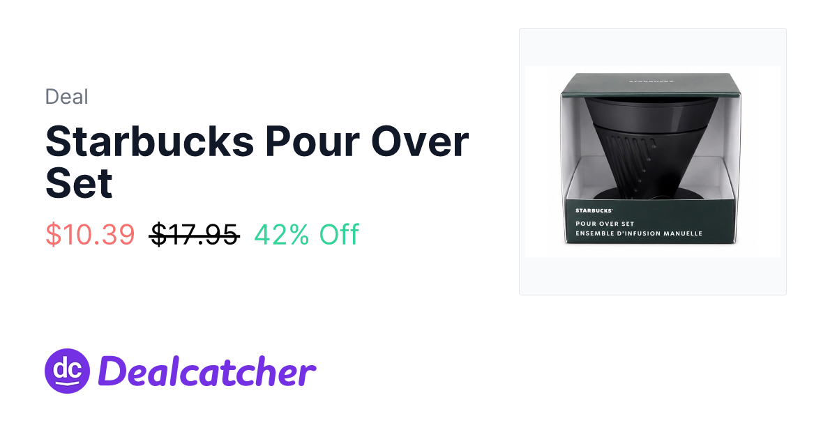 Woot - Starbucks Pour Over Set $10.39