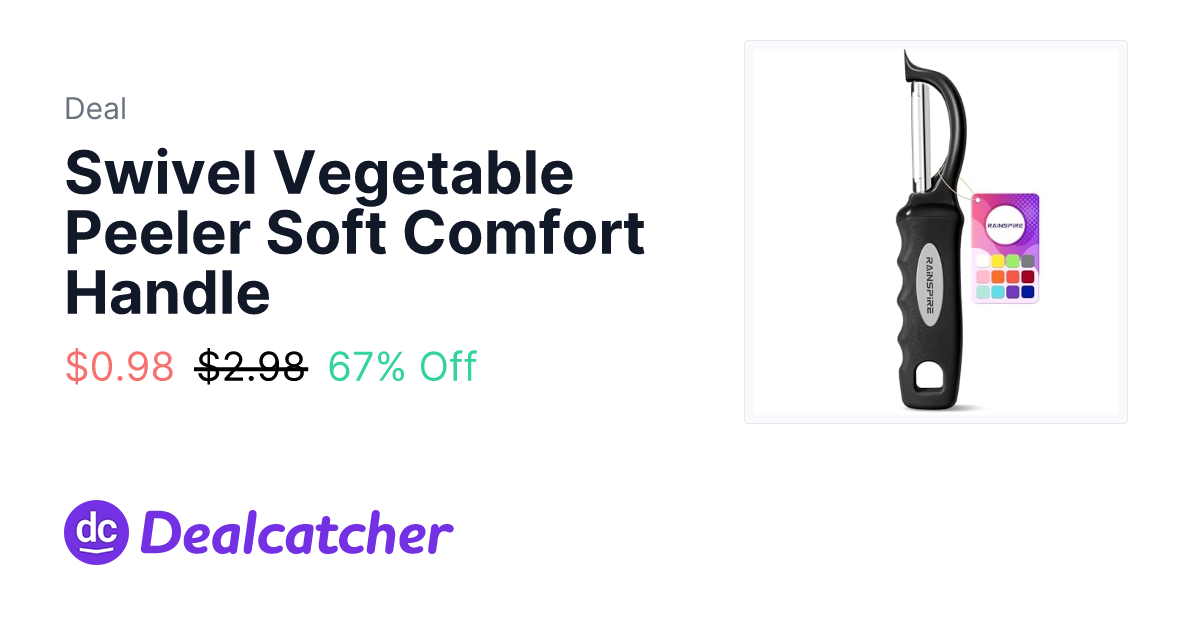 Amazon - Swivel Vegetable Peeler Soft Comfort Handle $0.98