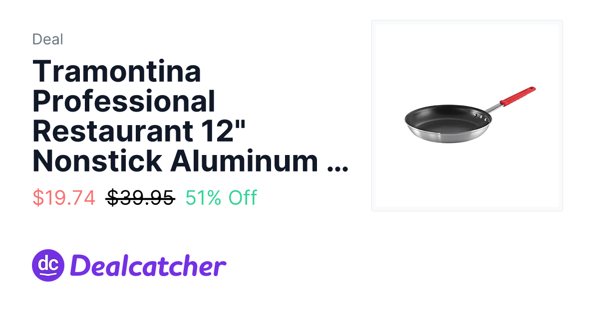 Amazon - Tramontina Professional Restaurant 12" Nonstick Aluminum Fry Pan $20.99